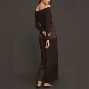 By Anthropologie Off-The-Shoulder Twofer Jumpsuit